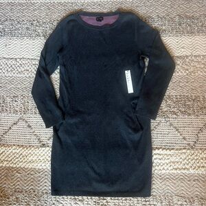 Nicole Miller Charcoal Gray Sweater Dress